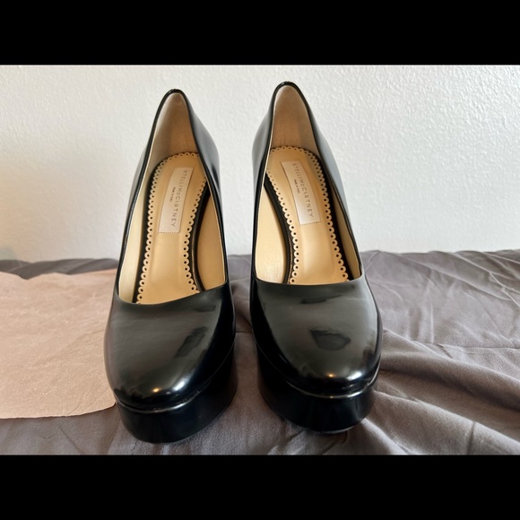 Stella McCartney Black Patent Tortoise Shell Dana Bio Pumps *FREE SHIP* - Picture 6 of 16